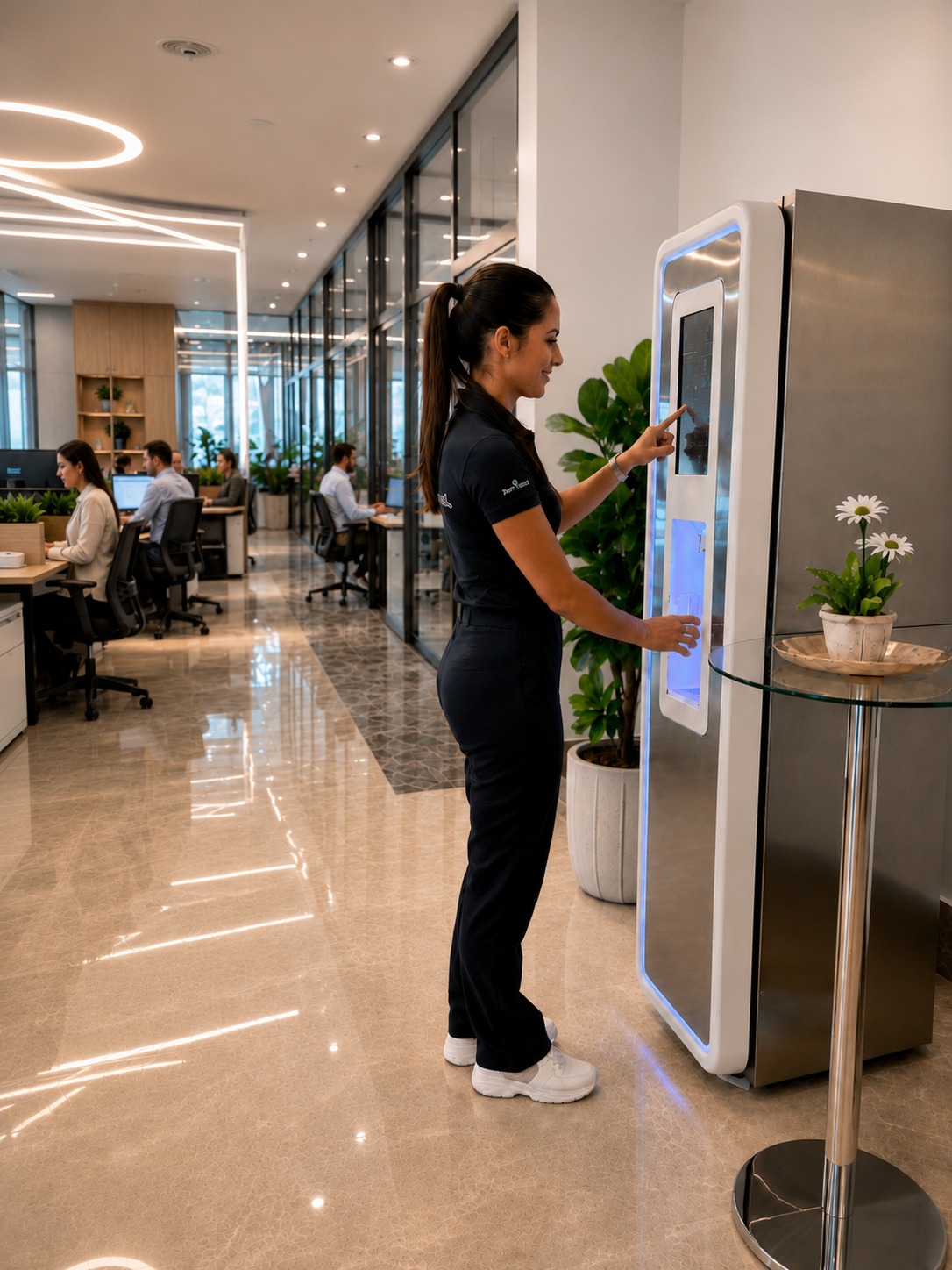 Escritórios, hospitais e indústrias