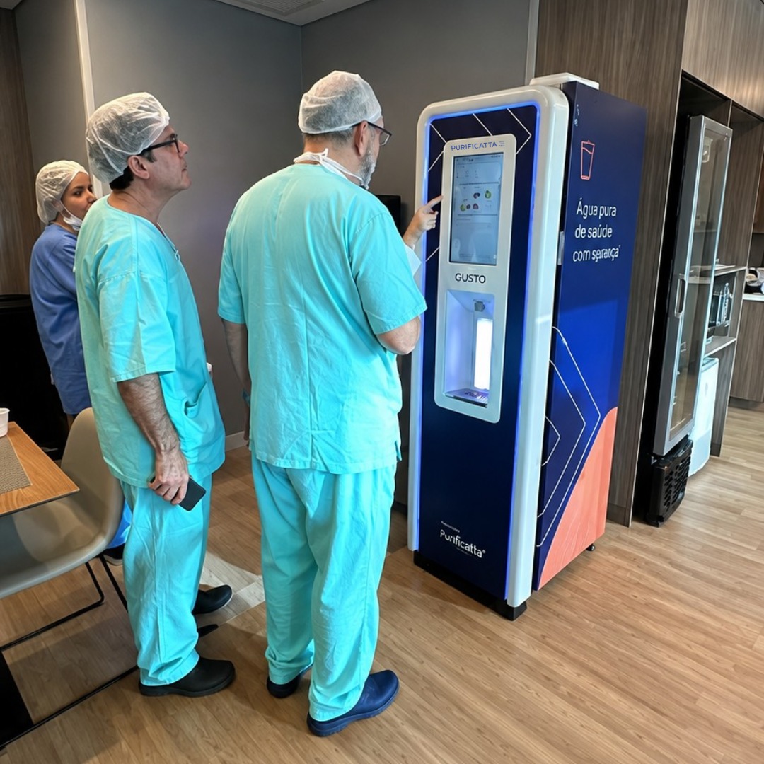 Purificatta Gusto em ambiente hospitalar