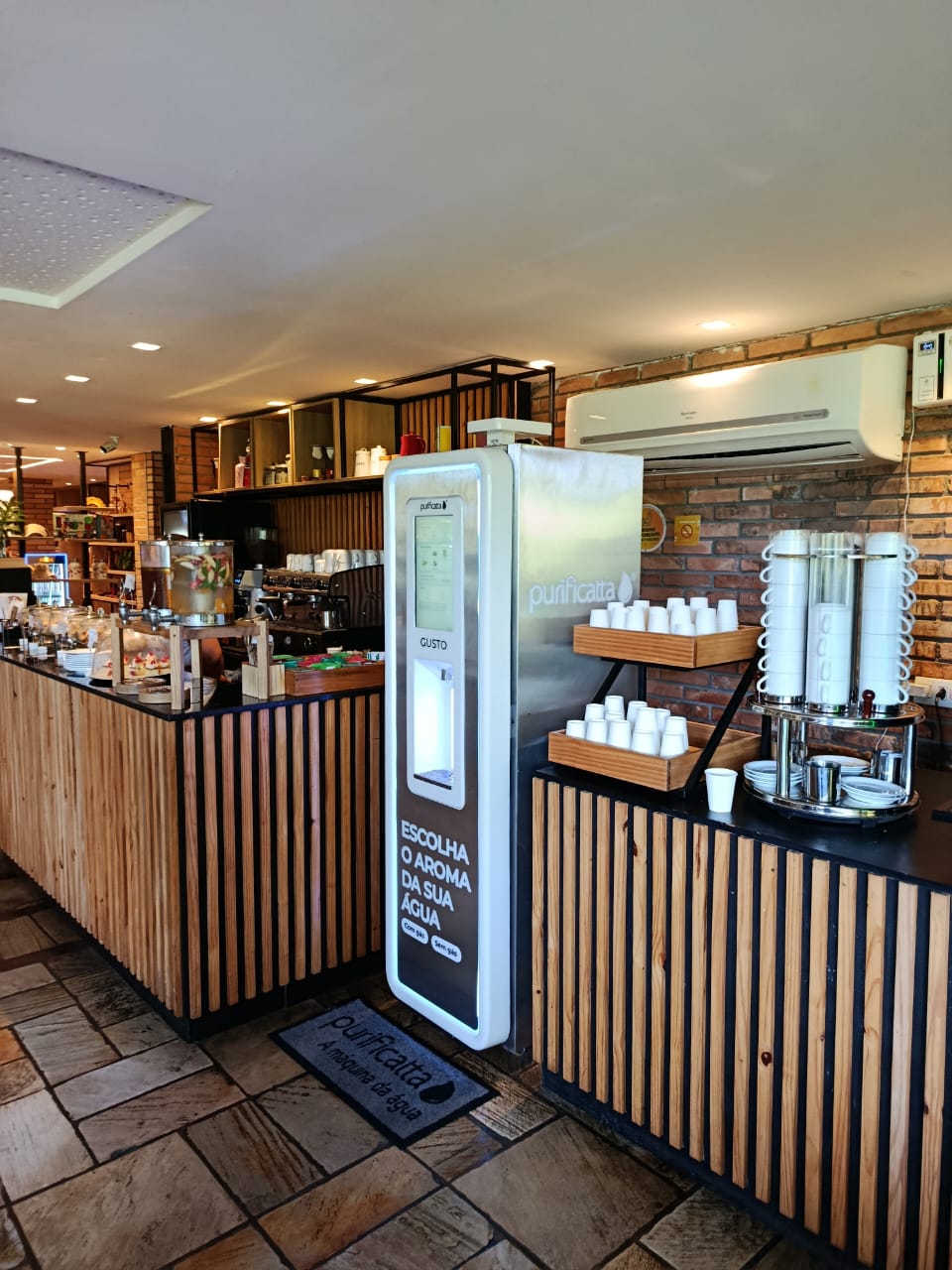 Purificatta Gusto na área de café da manhã